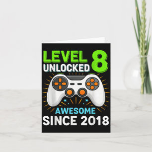Level 8 freigeschaltet awesome seit 2018 Gaming Ge Karte