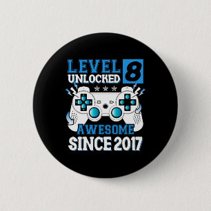 Level 8 freigeschaltet Großartig seit 2017 8. Gebu Button