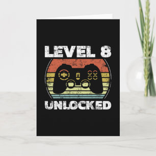 Level 8 freigeschaltet Lustiger Videospieler 8. Ge Karte