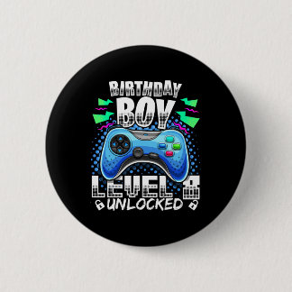 Level 8 freigeschaltet Videospiel 8. Geburtstag Ga Button