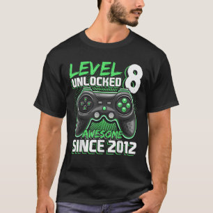 Level 8 Unlock Phantastisch 2012 Videospiel 8. Geb T-Shirt