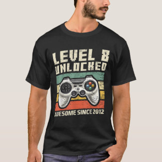 Level 8 Unlock Phantastisch 2012 Videospiel 8. Geb T-Shirt