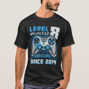 Level 8 Unlock Phantastisch 2014 Videospiel 8. Geb T-Shirt