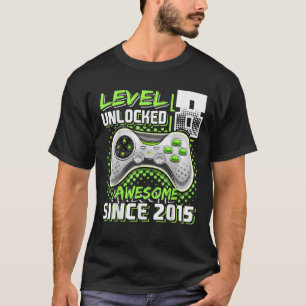Level 8 Unlock Phantastisch 2015 Videospiel 8. Geb T-Shirt