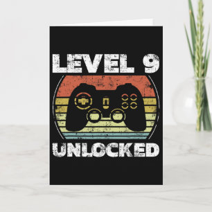 Level 9 freigeschaltet Lustiger Videospieler 9. Ge Karte