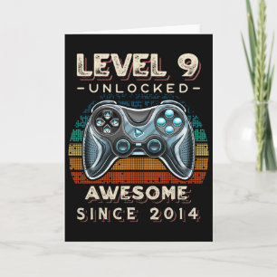 Level 9 freigeschaltet Videospiel 9. Geburtstag 9 Karte