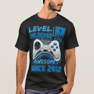 Level 9 Unlocked Awesome 2012 Video Game 9th Birth T-Shirt
