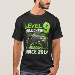 Level 9 Unlocked Awesome 2012 Video Game 9th Birth T-Shirt