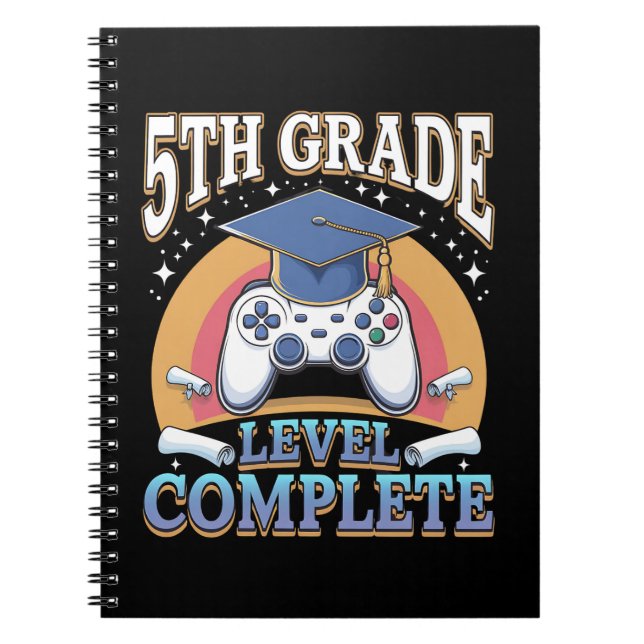 Level Abschluss Gaming Gamer Notizblock (Vorderseite)