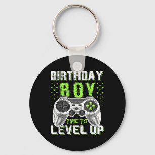 Level Clic Up Birthday Boy Video Game Kinder Mädch Schlüsselanhänger