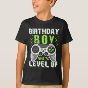 Level Clic Up Birthday Boy Video Game Kinder Mädch T-Shirt