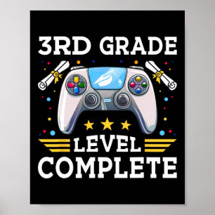 Level Complete Gamer Kids CL of 2025 Boy Poster