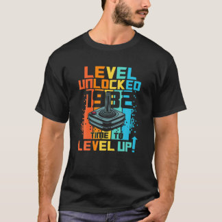 Level freigeschaltet 1982 Zeit zum Levelaufstieg V T-Shirt