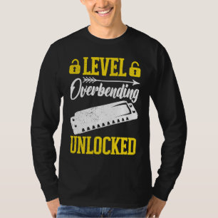 Level freigeschaltet Überbiegender Harmonikaspiele T-Shirt