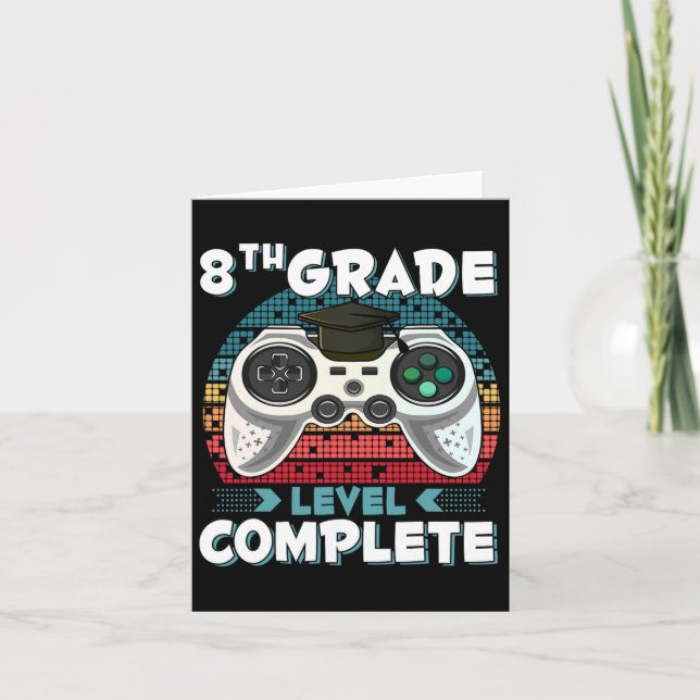 Level für kompletten Gamer, Abschluss der 8. Klass Karte (Vorderseite)