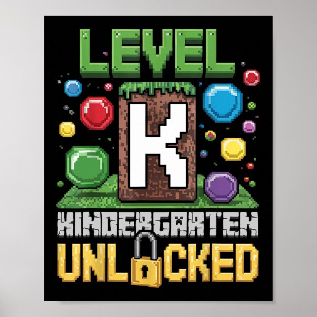 Level Kindergarten freigeschaltet Videospiel Lusti Poster (Vorne)