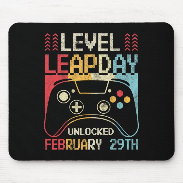 Level Leap Day Entsperrt Video Game Controller Gam Mousepad (Vorne)