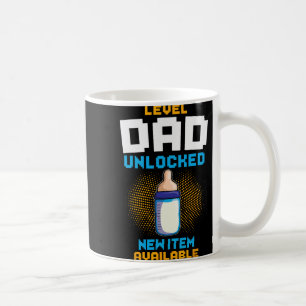 Level Papa freigeschaltet Schwangerschaftsankündig Kaffeetasse