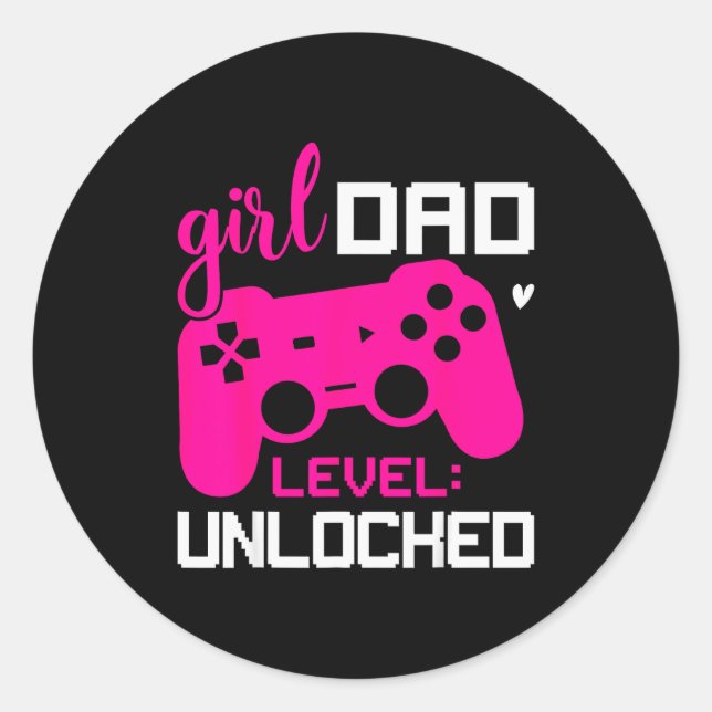 Level_ Unlocked New For Hostal  Runder Aufkleber (Vorderseite)