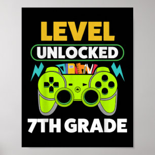 Level Unlocks 7. Klasse zurück zum Schuljahr Poster