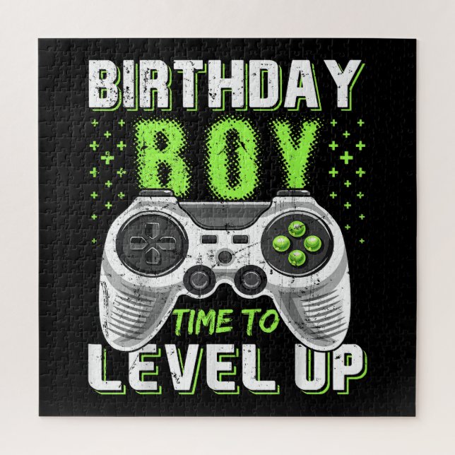 Level Up Birthday Boy Video Game (Vertikal)