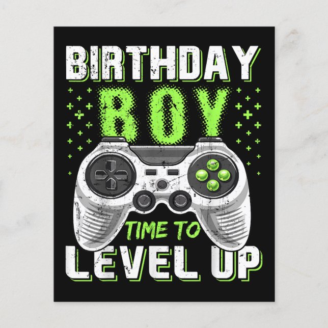 Level Up Birthday Boy Video Game (Vorderseite)