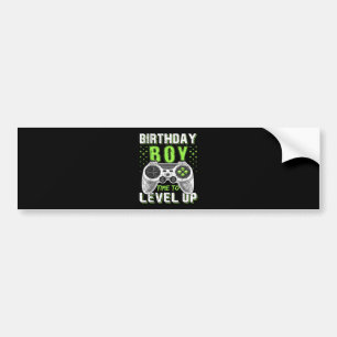 Level Up Birthday Boy Video Game Autoaufkleber