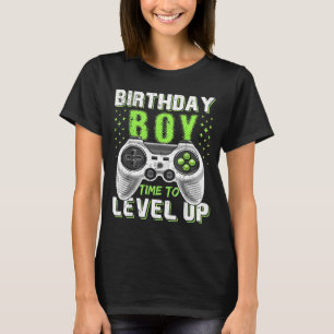 Level Up Birthday Boy Video Game T-Shirt