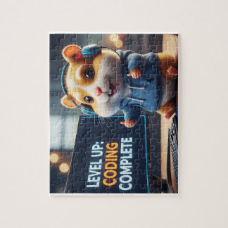 Level Up Coding Complete – Cute Gamer Hamster Prog