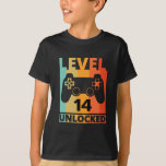 Level up Custom Funny Gamer Kids Teen Birthday Boy T-Shirt<br><div class="desc">Level up Custom Funny Gamer Kinder Teen Birthday Boy Tshirt.</div>