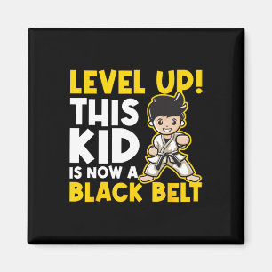Level Up Dieser Kid Ist Jetzt Ein Schwarzgurtel -  Magnet