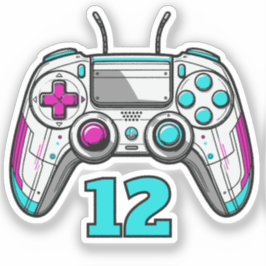 Level Up Gamer Birthday – Video Game Party Favor Aufkleber