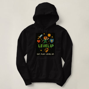 Level Up Gamer Frauenhoodie – Retro-Pixel-Style Hoodie