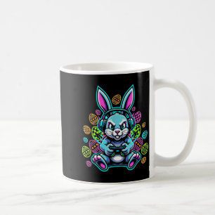 Level-Up-Gamer-Oster-hübscher-Hase-Häschen-Headset Kaffeetasse