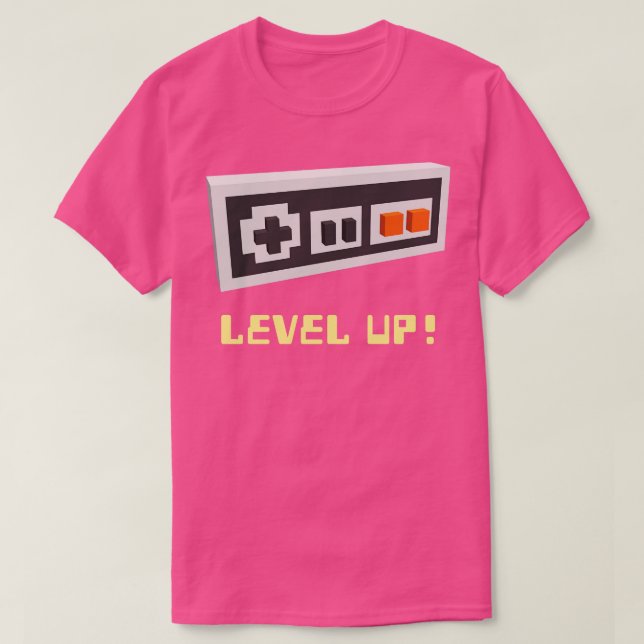 Level-Up-Gamer T-Shirt (Design vorne)