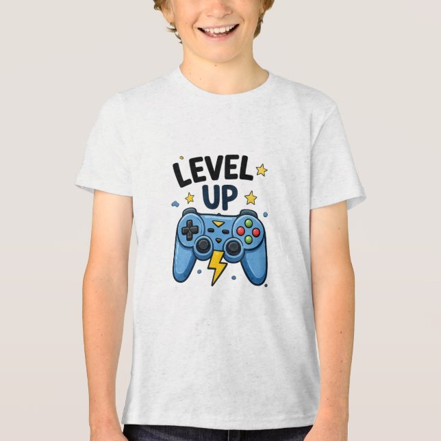 Level Up Gamer Tri-Blend Shirt (Vorderseite)