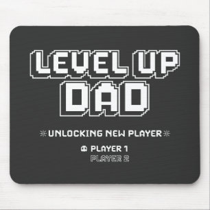 Level Up Gamer Vater Daddy Funny Vathday Mousepad