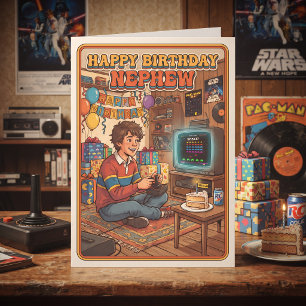 Level Up! Herzlichen Geburtstag Neffe Karte