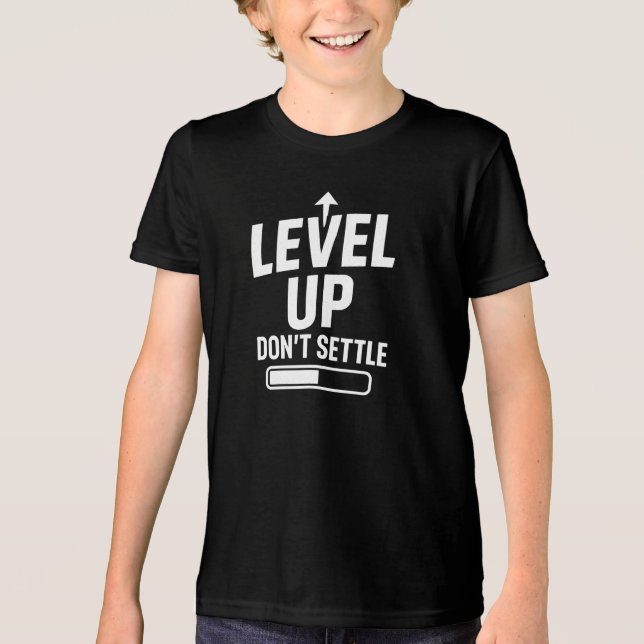 Level-Up lässt sich nicht regeln Tri-Blend Shirt (Vorderseite)