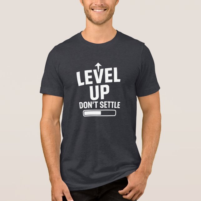 Level-Up lässt sich nicht regeln Tri-Blend Shirt (Vorderseite)