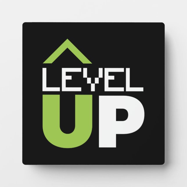Level Up, Motivierend Videospiel, Gamer, Gaming Fotoplatte (Vorderseite)