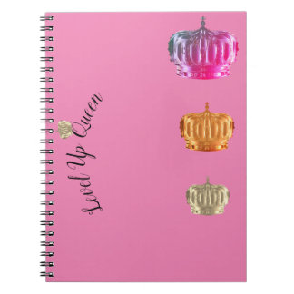 Level Up Queen Notebook Notizblock
