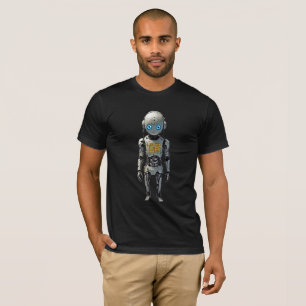 Level Up - Roboter mit Blick auf die Dritte Techni T-Shirt