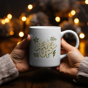 Level Up Streetwear Graffiti-Design Kaffeetasse