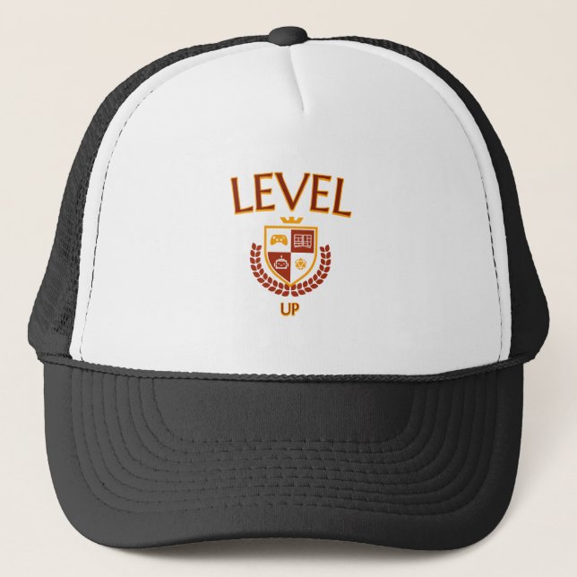 Level Up Truckerkappe (Vorderseite)