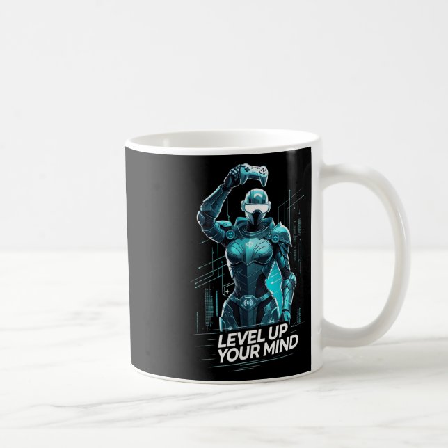 Level Up Your Mind Ai Gamer  Kaffeetasse (Rechts)