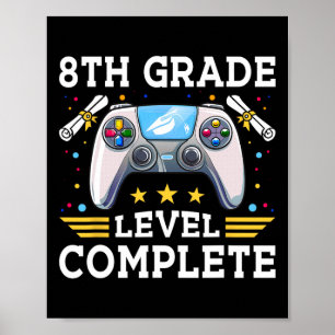 Level vollständige Gamer Kids Cl of 2025 Boy Poster