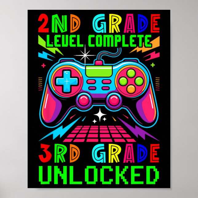 Level Vollständiger 3. Klasse Ungeschlossener Game Poster (Vorne)
