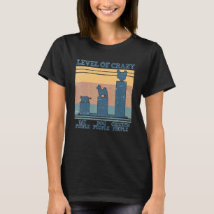 Level von verrücktem Huhn Hühnerfarm Bauer T-Shirt
