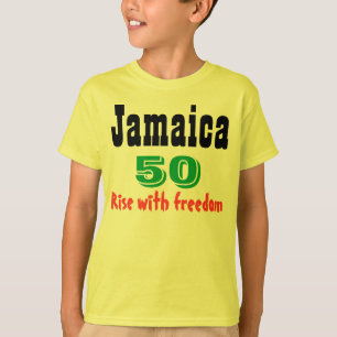 lever avec des t-shirts de la jamaïque de la liber